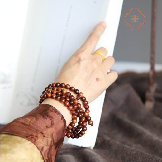 米马饰物 “木蕴芳华”海南黄花梨108子手钏 商品图3