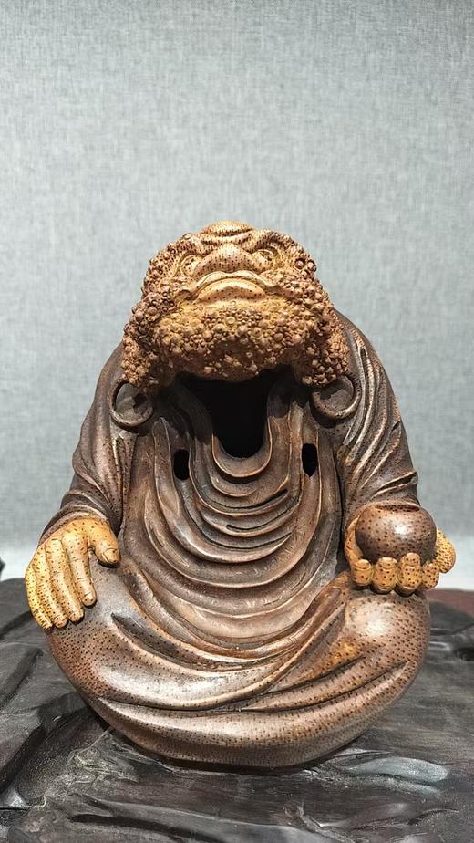 达摩竹根雕摆件 商品图0