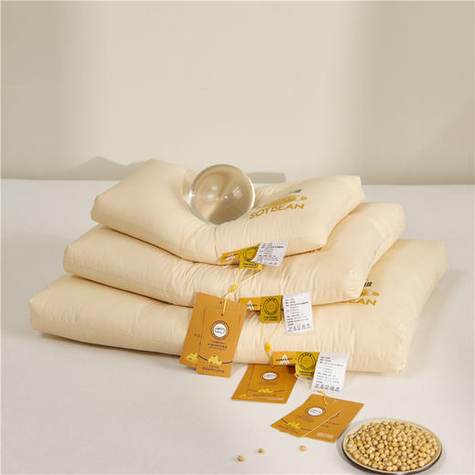 自然醒A类大豆纤维宽低亲子枕大豆棉儿童枕头小学生宿舍枕芯家用一对助睡眠6岁以上低整专用XK 商品图4