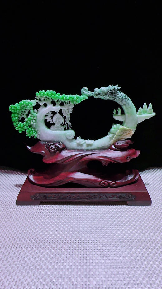 620887翡翠摆件【神龙护主】 商品图4