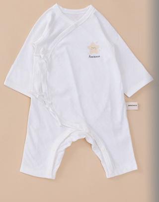 ANNIEWIN棉绿香格里【有机彩棉】白色星星印花（52、59尺码可选） 商品图1