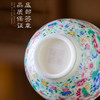 【万花呈瑞 盛世升平】繁花冰种玉瓷圆融杯/莲花杯主人杯/咖啡杯  徐建勇大师签章，繁花争艳 推感立体 迎光透亮，精美包装 gao端豪礼 商品缩略图4