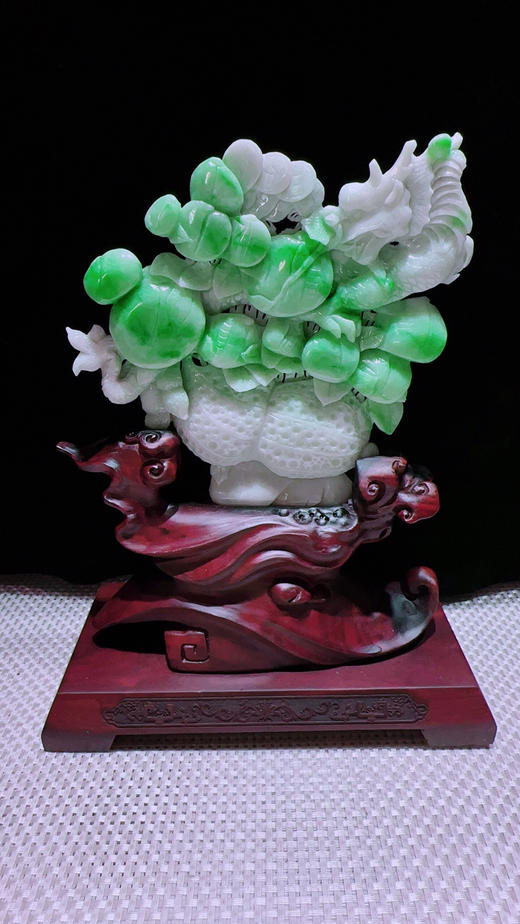 620885翡翠摆件【生意兴隆】 商品图4