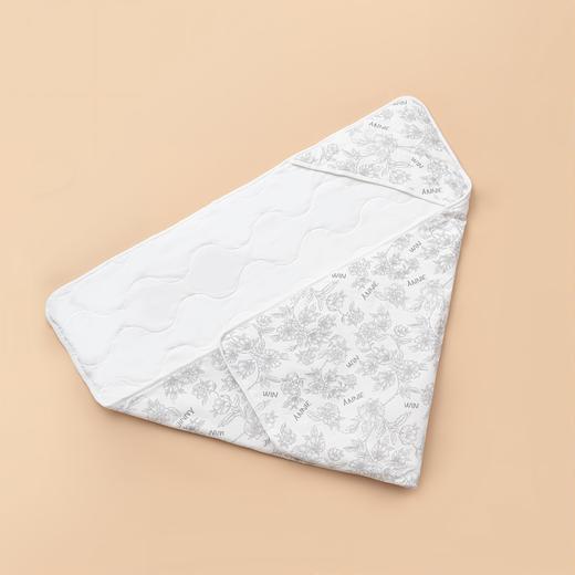 ANNIEWIN棉绿香格里【有机彩棉】繁花夹棉抱毯 商品图3