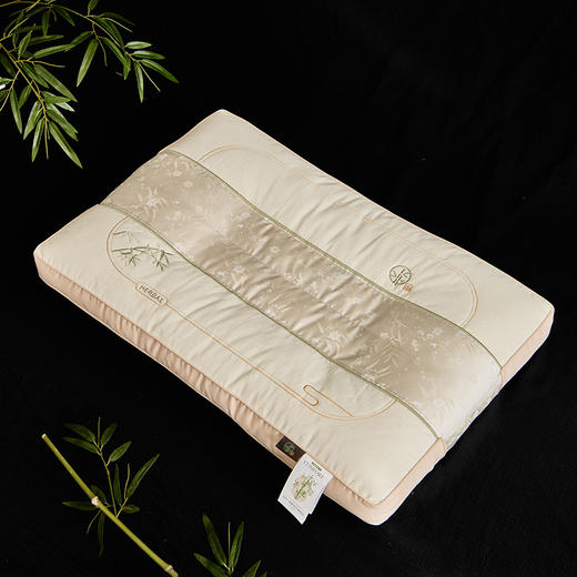 自然醒国风棉麻舒适枕全棉中式竹子枕头护颈椎助睡眠健康枕芯头亚麻枕芯XK 商品图6