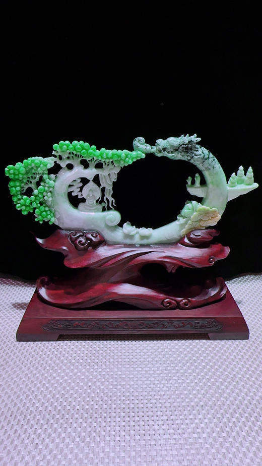 620887翡翠摆件【神龙护主】 商品图5