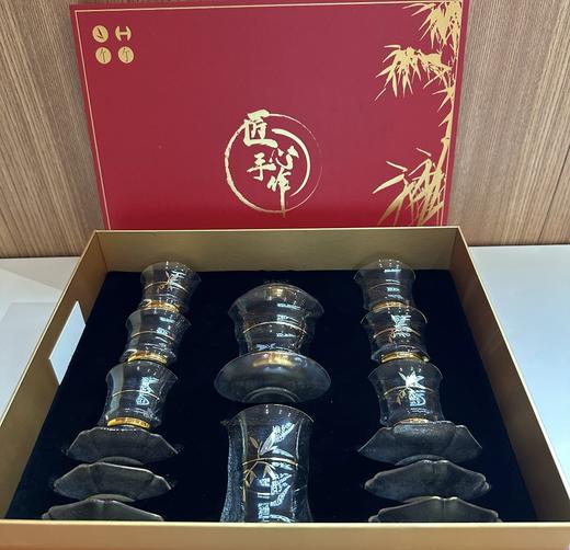 凯洛诗无铅水晶金竹茶具16件套 商品图1