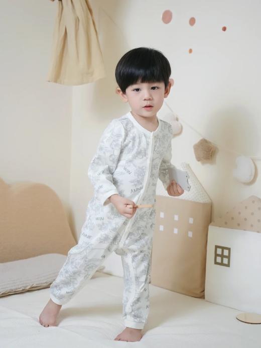 ANNIEWIN棉绿香格里【有机彩棉】繁花连体衣（66、73、80、90尺码可选） 商品图0