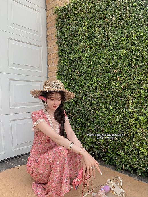 金蘑菇菇 洋槐春色 印花裙系列 碎花连衣裙 商品图3