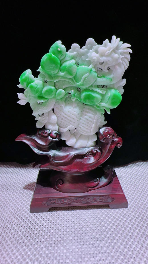 620886翡翠摆件【生意兴隆】 商品图4