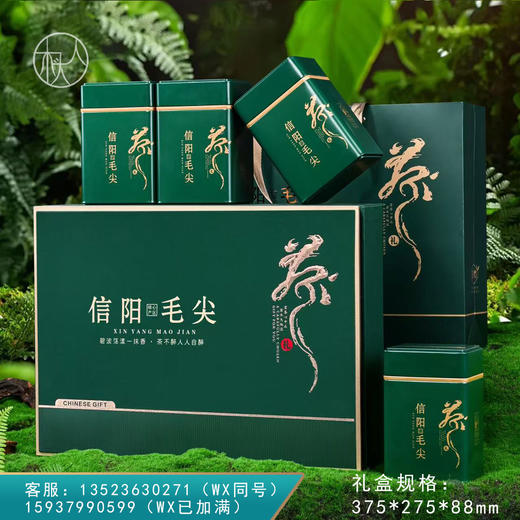 大茶礼【毛尖 四罐 深绿】35元一套/一件14套 商品图0