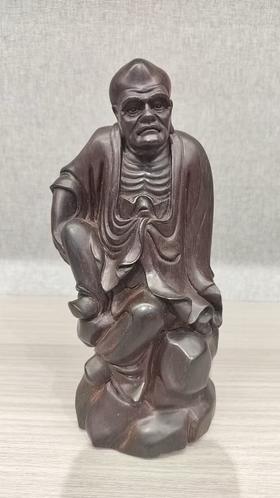 瘦骨罗汉摆件/老料酸枝8.5*21cm