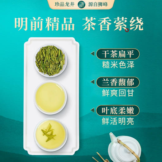 【2026年新茶现货】狮峰丨大观礼盒 西湖龙井 绿茶 明前精品级 100g 商品图6