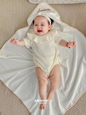 ANNIEWIN棉绿香格里【有机彩棉】婴儿卡通三角抱毯