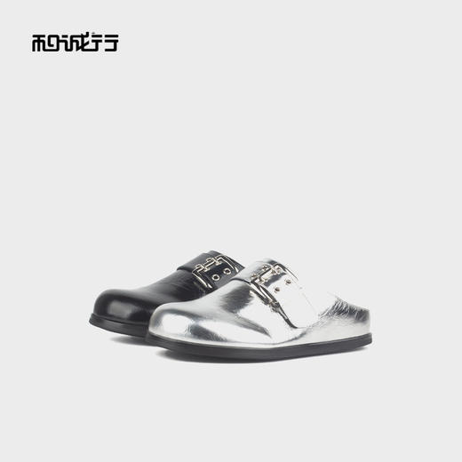 和诚行 2025夏季新款时尚平底包头拖鞋女一脚蹬百搭穆勒鞋0070560 商品图3