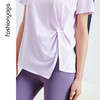 凡圣瑜伽 设计感圆领短袖F15322 商品缩略图9