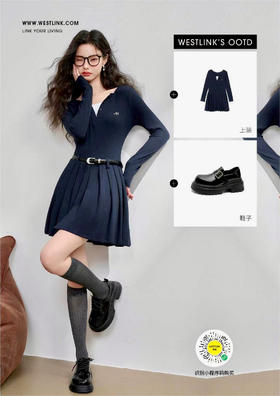 通勤休闲皆可的MIU系连衣裙，显高显瘦