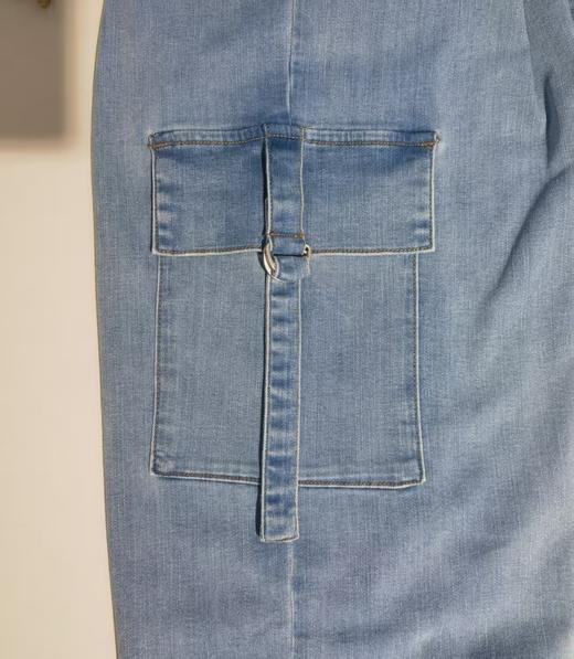 佐丹奴女装25年新款蔚蓝经典阔腿牛仔裤05415034 商品图4