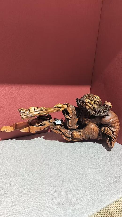 钟馗竹根雕摆件 商品图0