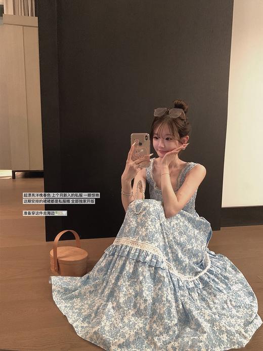 金蘑菇菇 洋槐春色 印花裙系列 碎花连衣裙 商品图7