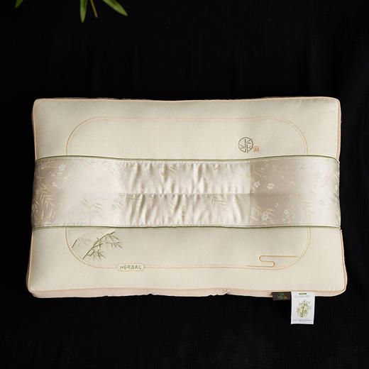 自然醒国风棉麻舒适枕全棉中式竹子枕头护颈椎助睡眠健康枕芯头亚麻枕芯XK 商品图14