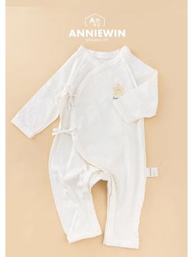 ANNIEWIN棉绿香格里【有机彩棉】白色星星印花（52、59尺码可选）