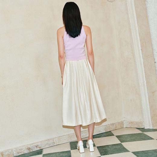 菱格马赛克烫钻短截运动型针织背心 商品图3