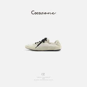COCO ZONE 2025新款时尚平底撞色系带休闲鞋CD2A0183