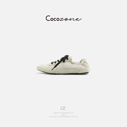 COCO ZONE 2025新款时尚平底撞色系带休闲鞋CD2A0183 商品图0