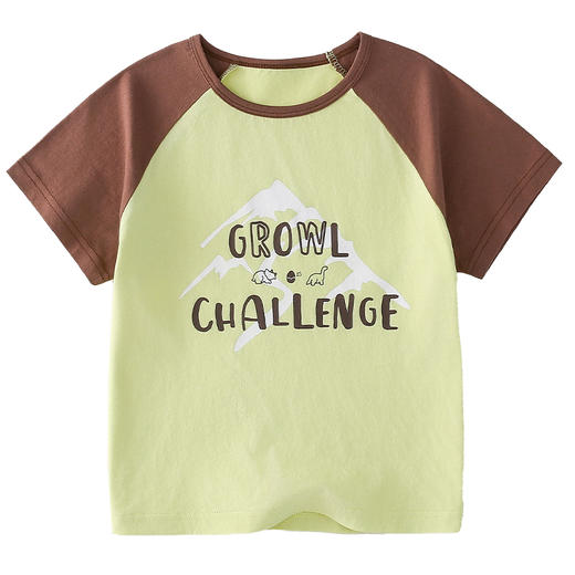 FXQ【7A抗菌纯棉】棉花堂2025年夏款童趣针织短袖户外童装t恤两件套F251105 商品图5