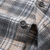【100棉】罗蒙春秋男士格纹长袖衬衫全棉舒适百搭翻领休闲通勤衬衣 商品缩略图5