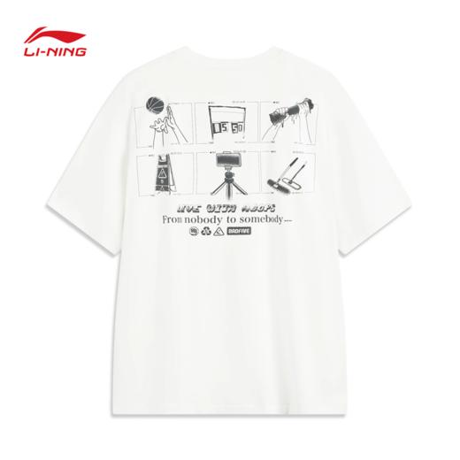 李宁反伍BADFIVE男子宽松短袖文化衫AHSV027 商品图1