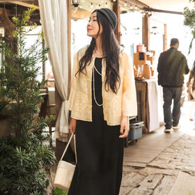 【林栖设计小店】桑蚕丝衬衣绣花传统国风气质宽松2025春夏新品外套上衣女1952099