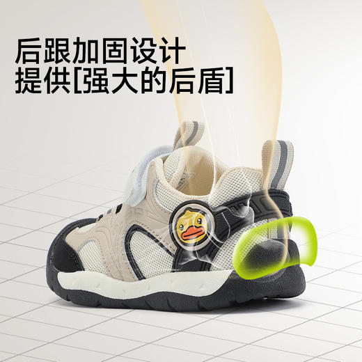 B.Duck小黄鸭童鞋春春秋儿童运动鞋23-27 B1686711 商品图6
