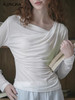 【优雅气质】阿菁娜简约温婉设计感休闲百搭上衣F30C302011 商品缩略图2