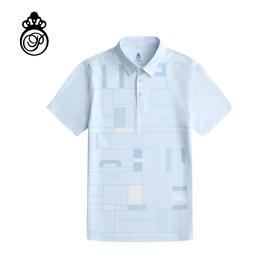 BOS-107A【几何图案】PROSIMON高尔夫春夏男款数码印花短袖Polo衫