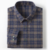 【100棉】罗蒙男士春秋长袖衬衫休闲经典百搭通勤格纹时尚男衬衣 商品缩略图1