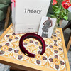38节礼物，正品Theory高颅顶防滑丝绒发箍，颜色：优雅黑，酒红色，丝雾棕 商品缩略图2