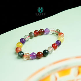 玉美人菲菲/水晶单圈圆珠手串约9mm+~欧若风珠宝