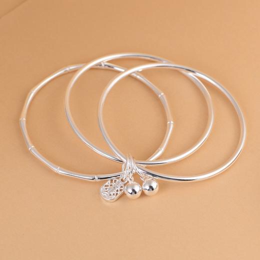 【三生三世】999足银三圈竹节吉祥手镯【SCH-SZ0025-1-201】 商品图3