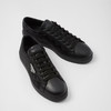 PRADA 普拉达 男士珐琅三角形徽标皮革休闲运动鞋 黑色 2EE376 3LNW F0002 商品缩略图1