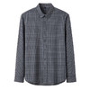【100棉】罗蒙男士春秋长袖衬衫格子百搭舒适翻领衬衫职业通勤上班穿衬衣 商品缩略图2