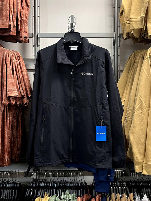 Columbia/哥伦比亚 男士春秋款刺绣标拉链翻领弹力夹克外套 商品图2