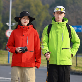 【159秒杀】LUCKY DEER男女款奥粒绒三合一户外风衣防风防泼水保暖登山服