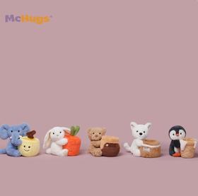 MCHugs 动物笔筒系列 | 玩偶睡觉抱娃娃毛绒玩具 宝宝儿童安抚抱抱可爱动物玩偶（无香款）
