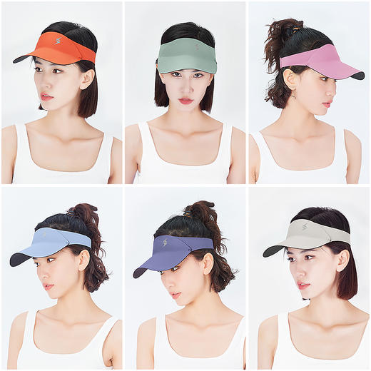 积能 锦纶遮阳帽防晒空顶帽春夏防紫外线户外运动跑步骑行空顶帽 商品图7