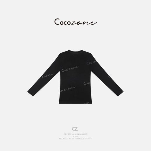 COCO ZONE 2025新款拼接木耳边边单排扣针织衫CD2A0290 商品图1