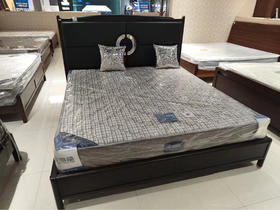 B01实木床带软包/B19-B01