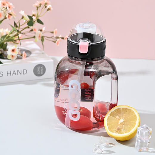 【只需带上它，一天不口渴】太空杯男女夏季户外塑料水杯便携耐高温塑料杯简约高颜值运动水杯。ry 商品图3