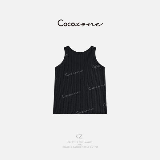 COCO ZONE 2025春季简约休闲U领无袖针织背心ACD1A0079 商品图3